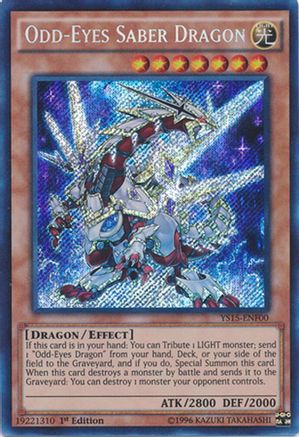 Image of Odd-Eyes Saber Dragon (YS15-ENF00) - Starter Deck: Saber Force 1st Edition
