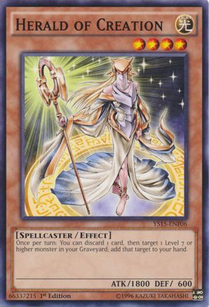 Image of Herald of Creation (YS15-ENF06) - Starter Deck: Saber Force 1st Edition