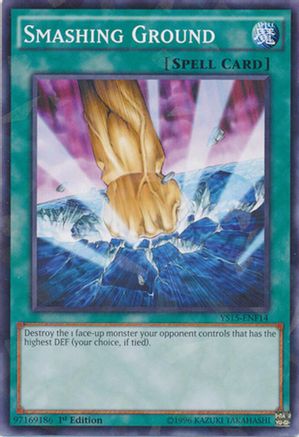 Image of Smashing Ground (Shatterfoil) (YS15-ENF14) - Starter Deck: Saber Force 1st Edition