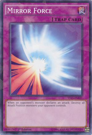 Image of Mirror Force (Shatterfoil) (YS15-ENF21) - Starter Deck: Saber Force 1st Edition