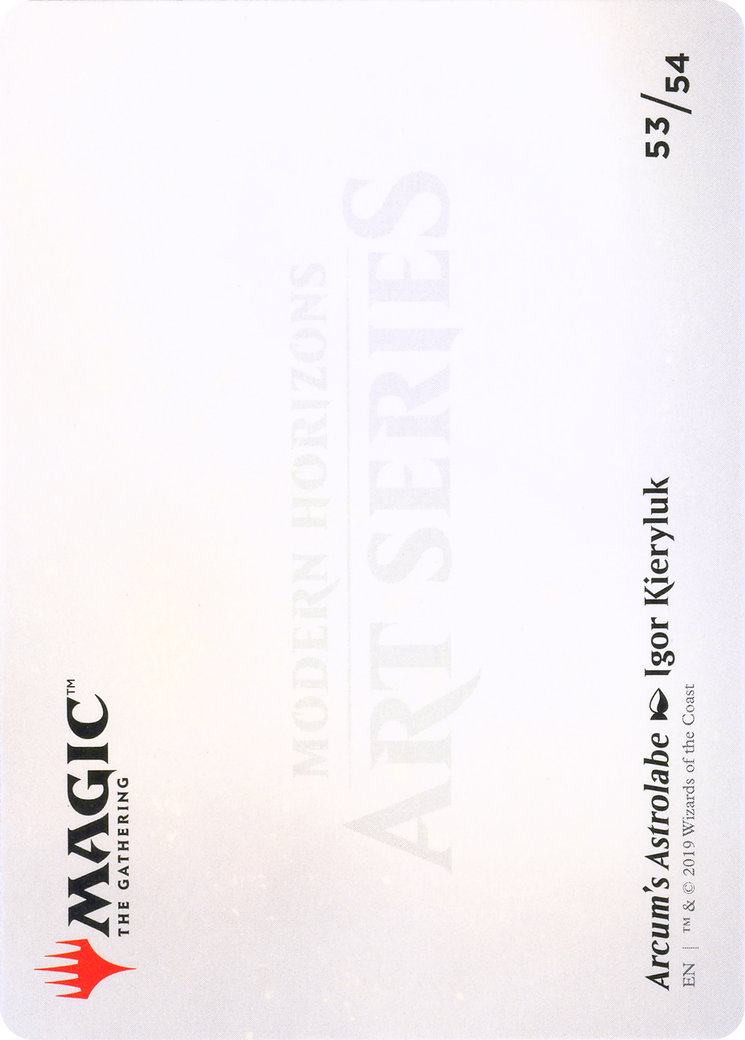 Image of Arcum's Astrolabe // Arcum's Astrolabe (AMH1-053) - Modern Horizons Art Series (Borderless)