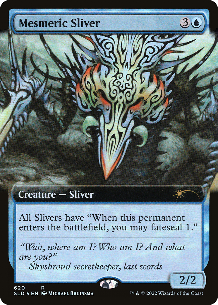 Image of Mesmeric Sliver (Extended Art) (SLD-620) - Secret Lair Drop: (Extended Art) Foil
