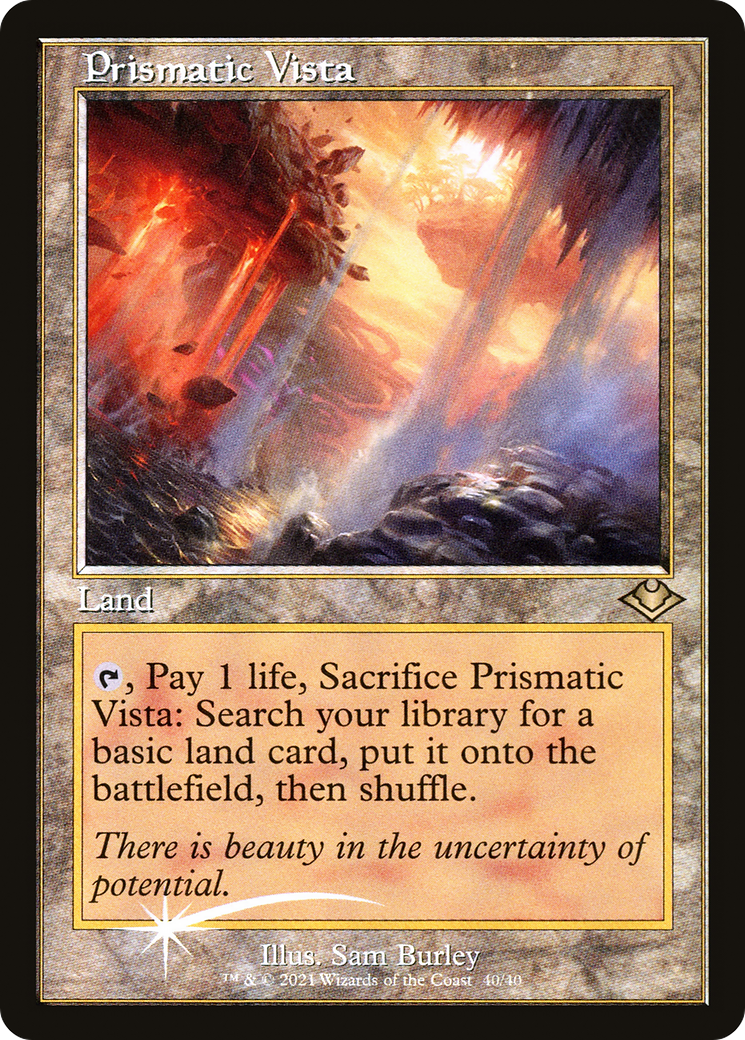 Image of Prismatic Vista (Retro Frame) (MH1-040) - Modern Horizons 1 Timeshifts Foil