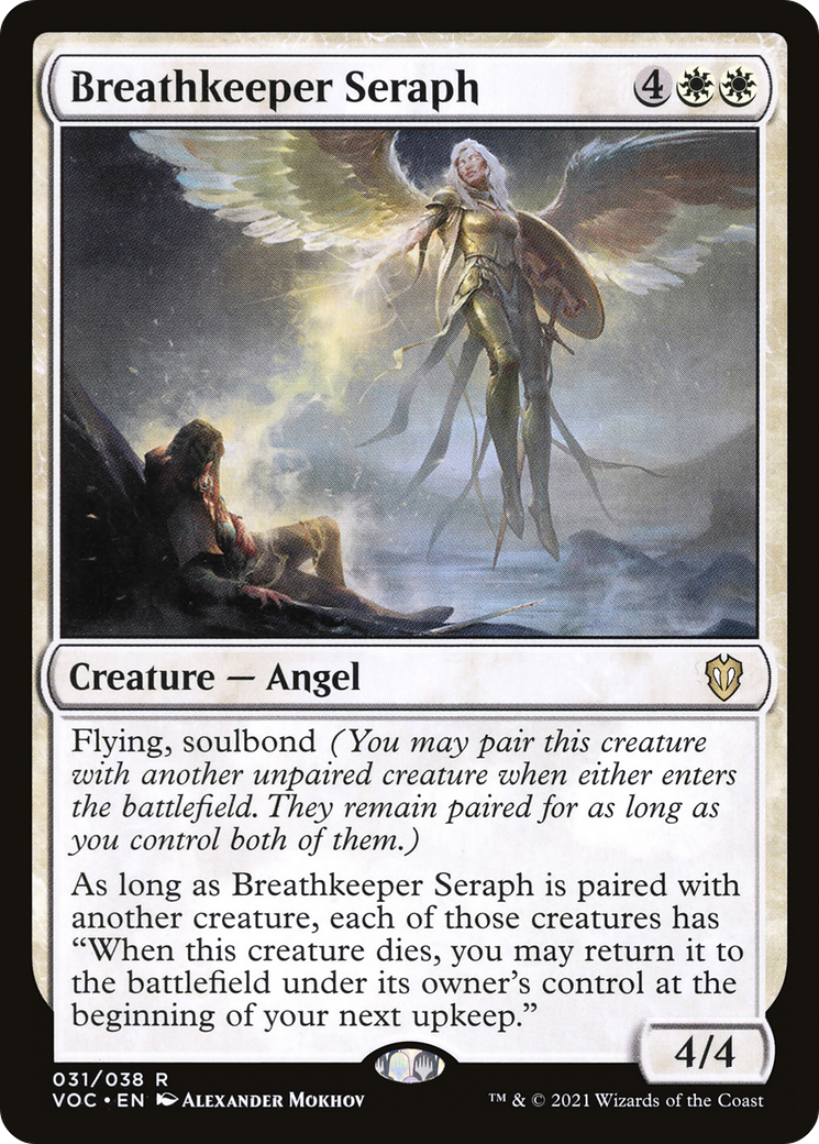 Image of Breathkeeper Seraph (VOC-031) - Crimson Vow Commander