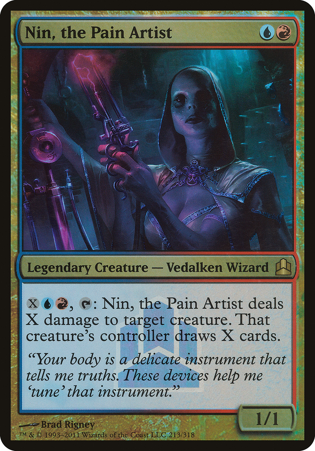 Image of Nin, the Pain Artist (Commander Launch Promo) (OVER-213) - Commander 2011 Launch Party Foil