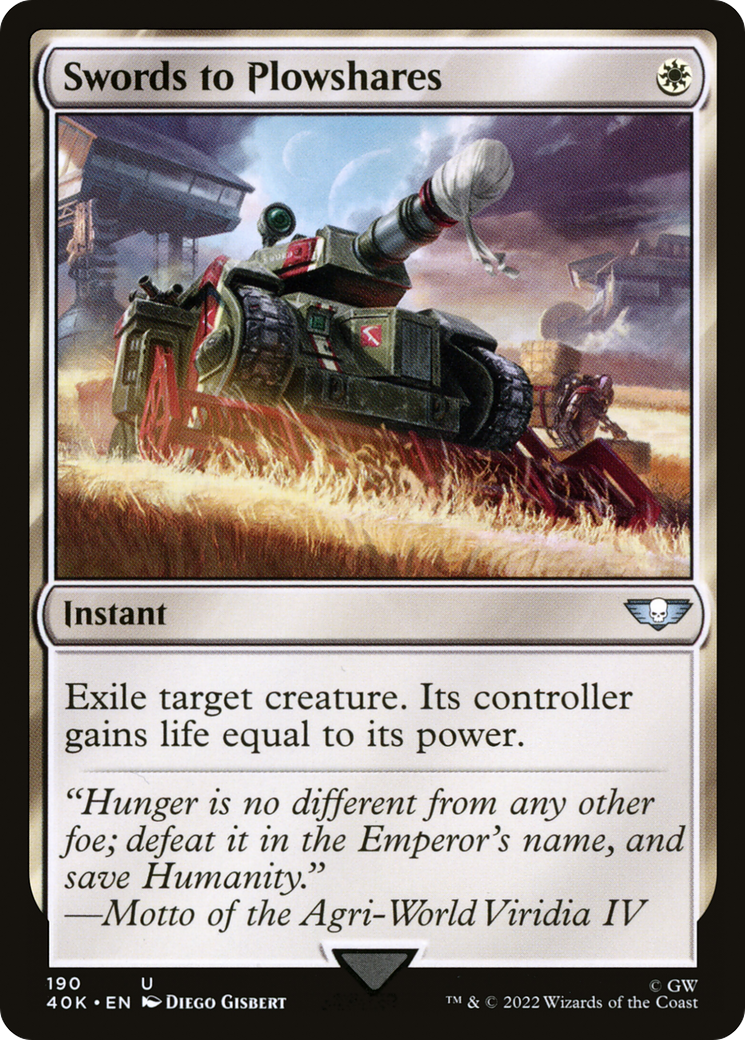 Image of Swords to Plowshares (40K-190) - Warhammer 40,000 Commander