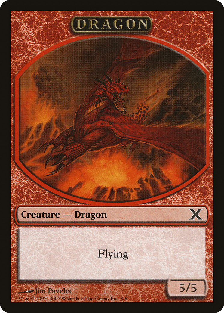 Image of Dragon Token (10E-003) - Tenth Edition Tokens
