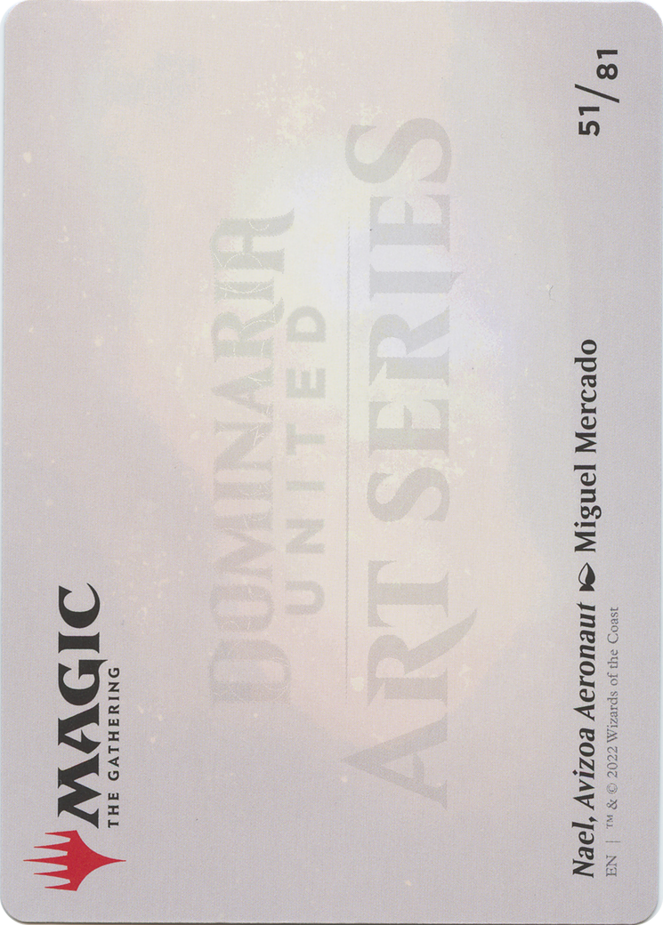 Image of Nael, Avizoa Aeronaut // Nael, Avizoa Aeronaut (ADMU-051) - Dominaria United Art Series (Borderless) Foil