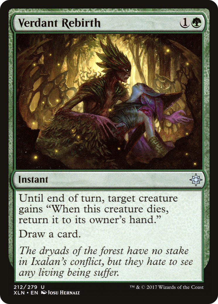 Image of Verdant Rebirth (XLN-212) - Ixalan Foil