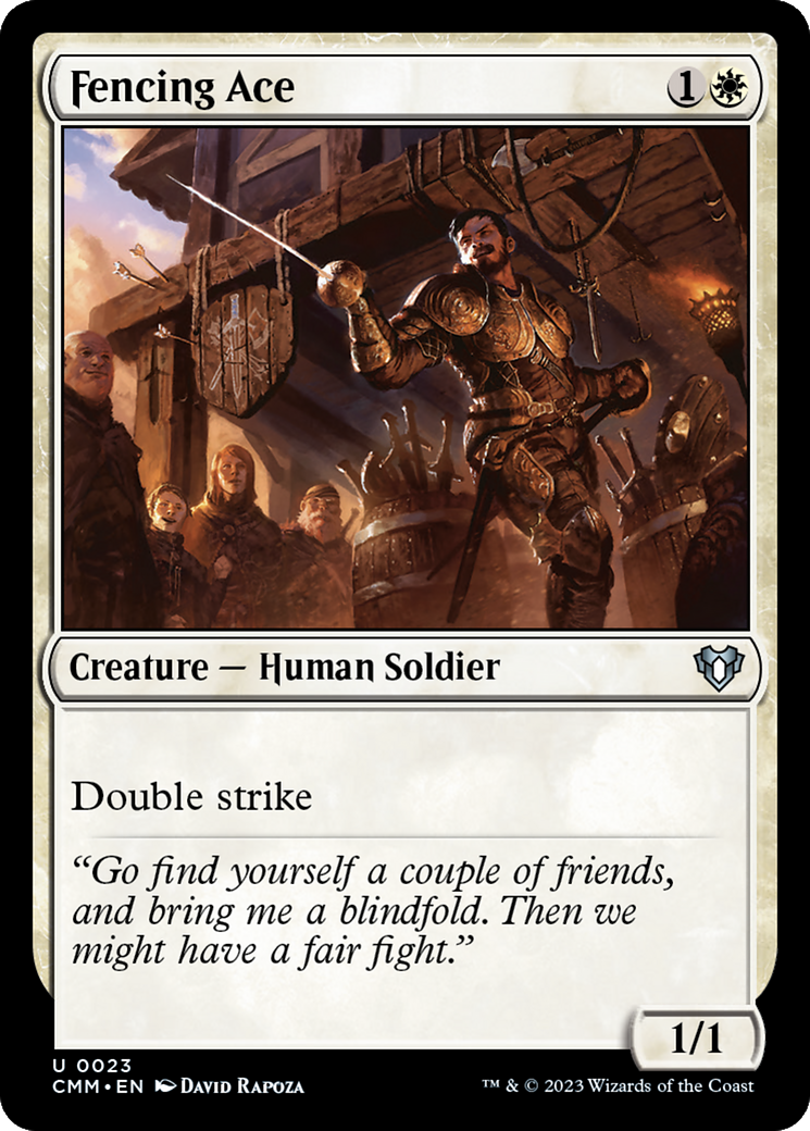 Image of Fencing Ace (CMM-023) - Commander Masters Foil