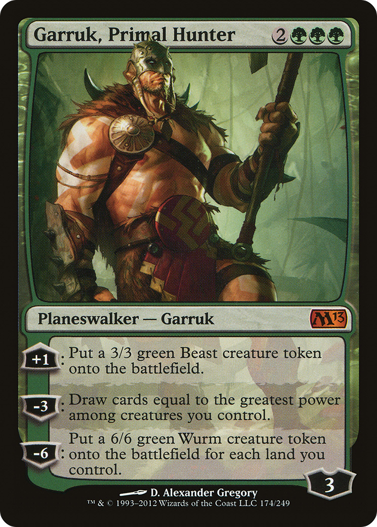 Image of Garruk, Primal Hunter (M13-174) - Magic 2013 Foil