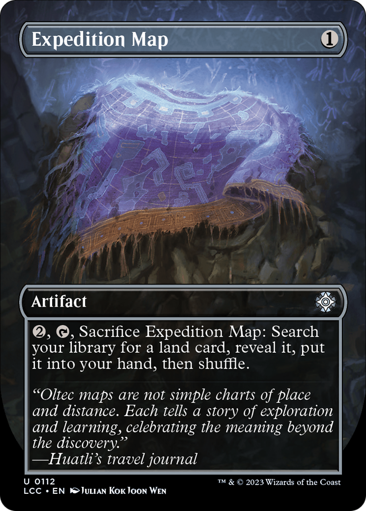 Image of Expedition Map (Borderless) (LCC-112) - The Lost Caverns of Ixalan Commander (Borderless)