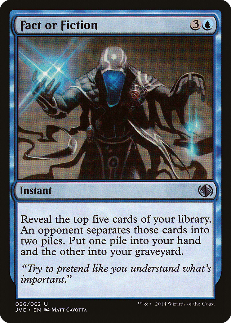 Image of Fact or Fiction (DD3-026) - Duel Decks Anthology: Jace vs. Chandra
