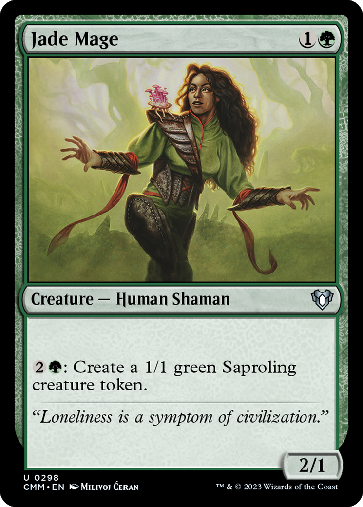 Image of Jade Mage (CMM-298) - Commander Masters Foil