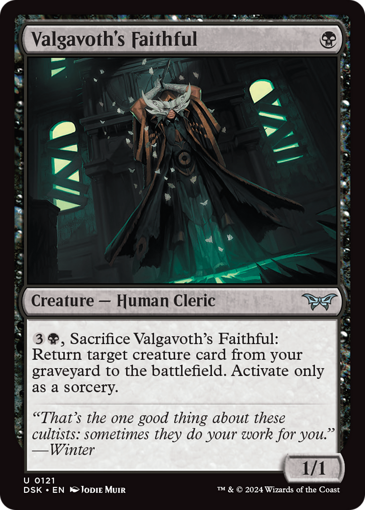 Image of Valgavoth's Faithful (DSK-121) - Duskmourn: House of Horror
