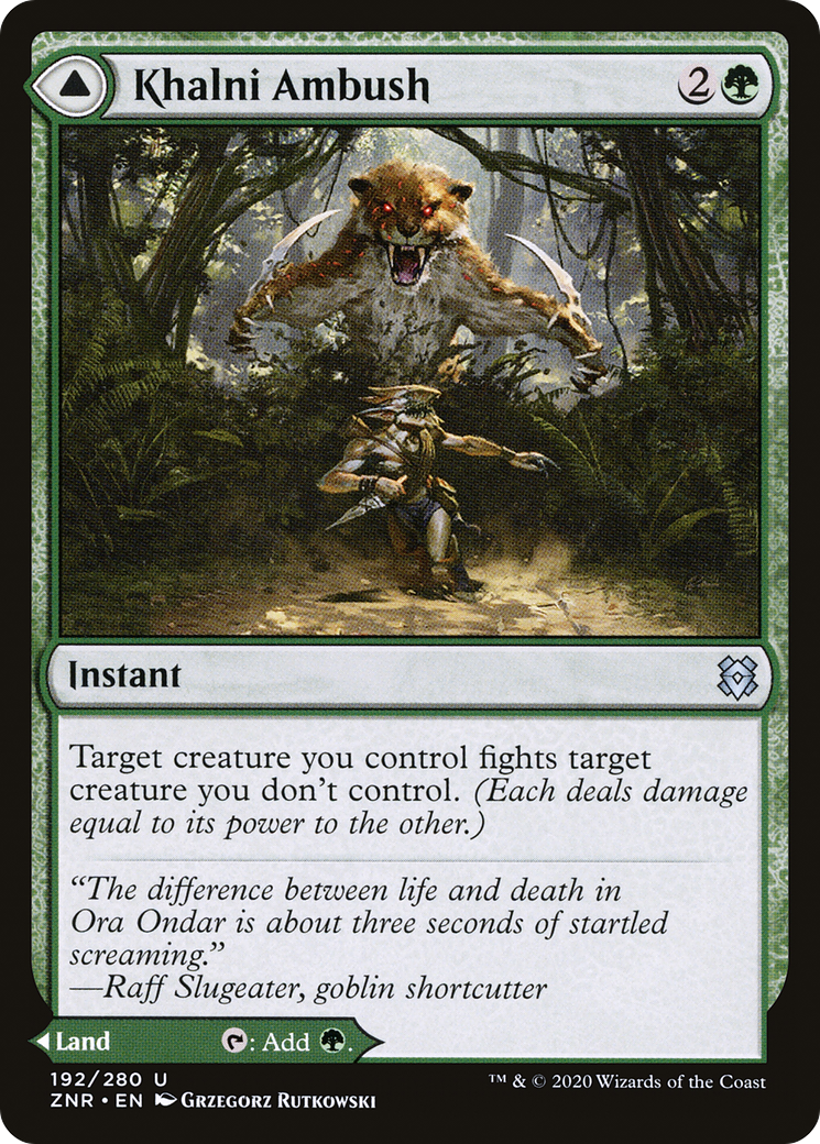 Image of Khalni Ambush (ZNR-192) - Zendikar Rising Foil