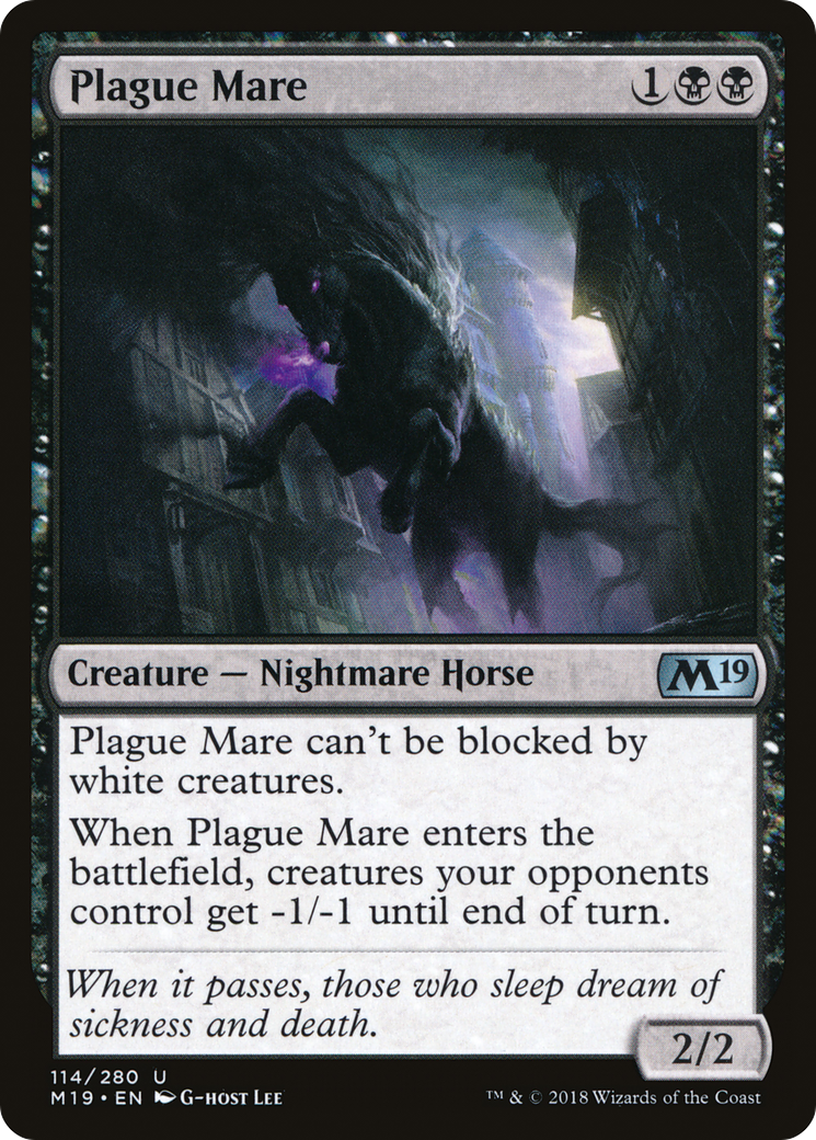 Image of Plague Mare (M19-114) - Core Set 2019 Foil