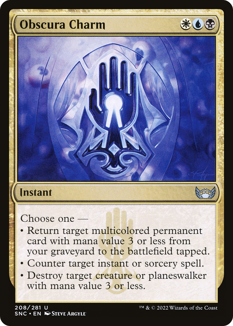 Image of Obscura Charm (SNC-208) - Streets of New Capenna Foil