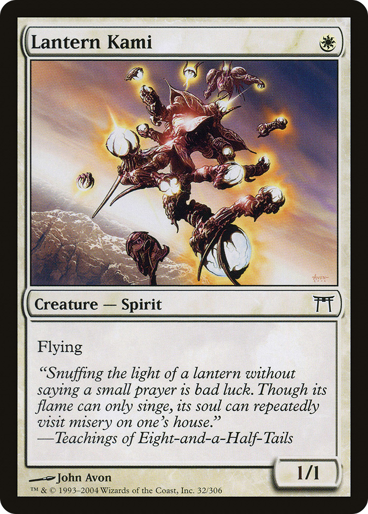 Image of Lantern Kami (CHK-032) - Champions of Kamigawa