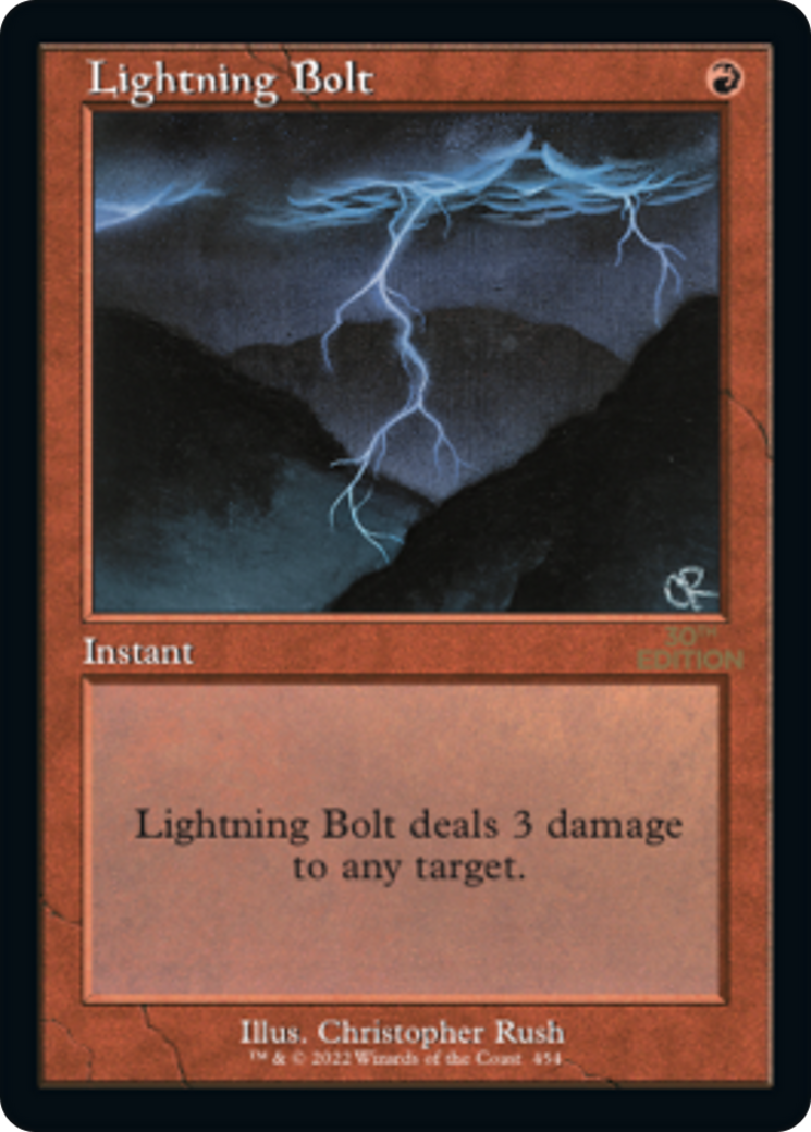 Image of Lightning Bolt (Retro Frame) (30A-454) - 30th Anniversary Edition