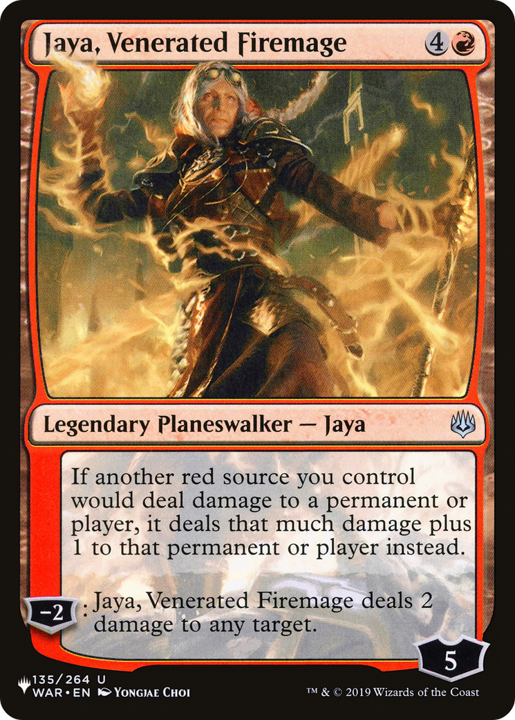 Image of Jaya, Venerated Firemage (LIST-WAR-135) - The List