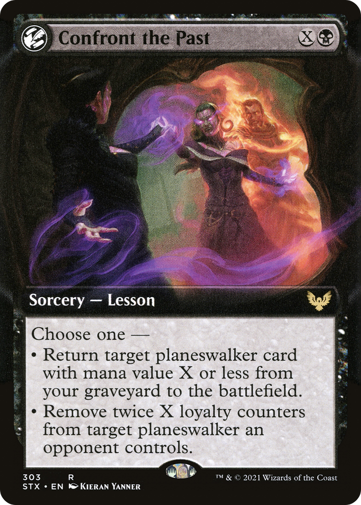 Image of Confront the Past (Extended Art) (STX-303) - Strixhaven: School of Mages: (Extended Art, lesson) Foil