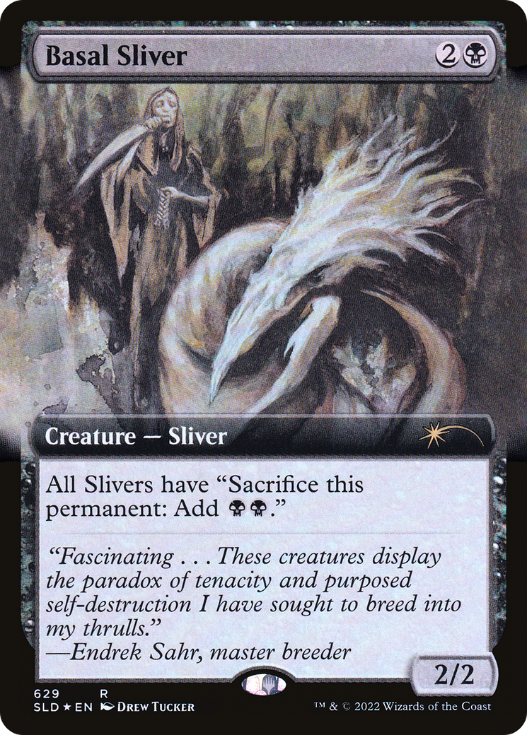 Image of Basal Sliver (Extended Art) (SLD-629) - Secret Lair Drop: (Extended Art) Foil