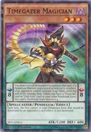 Image of Timegazer Magician (Shatterfoil) (SP15-EN011) - Star Pack ARC-V 1st Edition