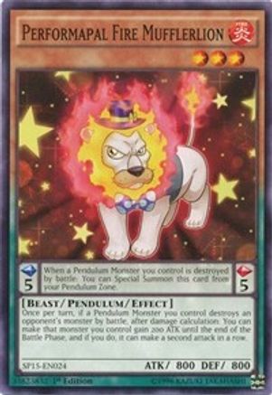 Image of Performapal Fire Mufflerlion (SP15-EN024) - Star Pack ARC-V 1st Edition