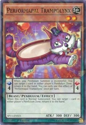 Image of Performapal Trampolynx (Shatterfoil) (SP15-EN021) - Star Pack ARC-V 1st Edition
