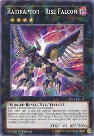 Image of Raidraptor - Rise Falcon (Shatterfoil) (SP15-EN037) - Star Pack ARC-V 1st Edition