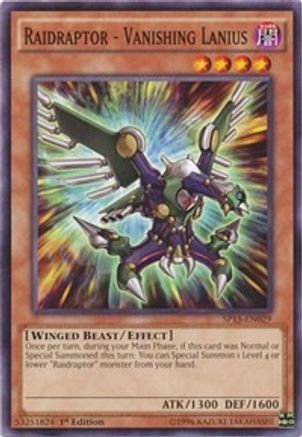 Image of Raidraptor - Vanishing Lanius (SP15-EN029) - Star Pack ARC-V 1st Edition