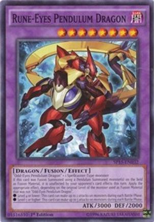 Image of Rune-Eyes Pendulum Dragon (SP15-EN032) - Star Pack ARC-V 1st Edition