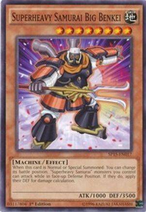 Image of Superheavy Samurai Big Benkei (SP15-EN017) - Star Pack ARC-V 1st Edition