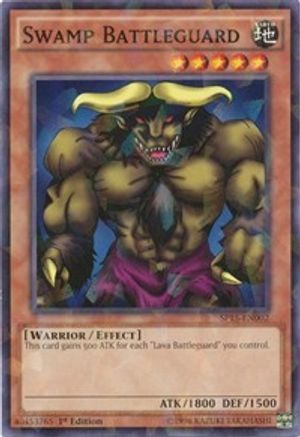 Image of Swamp Battleguard (Shatterfoil) (SP15-EN002) - Star Pack ARC-V 1st Edition