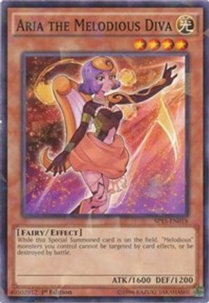 Image of Aria the Melodious Diva (Shatterfoil) (SP15-EN018) - Star Pack ARC-V 1st Edition