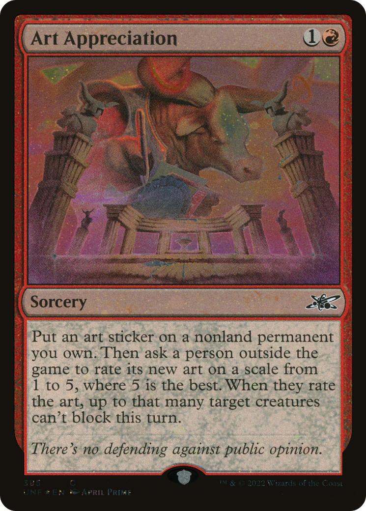 Image of Art Appreciation (Galaxy Foil) (UNF-385) - Unfinity Foil