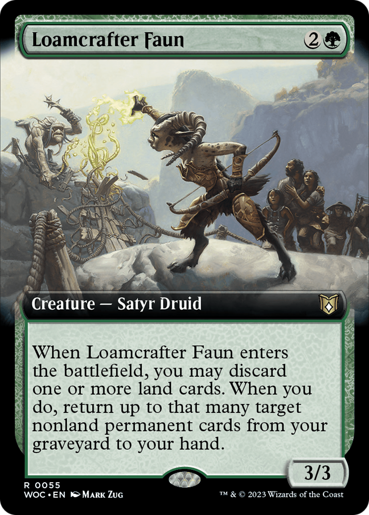 Image of Loamcrafter Faun (Extended Art) (WOC-055) - Wilds of Eldraine Commander: (Extended Art)