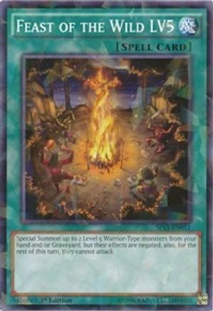 Image of Feast of the Wild LV5 (Shatterfoil) (SP15-EN041) - Star Pack ARC-V 1st Edition