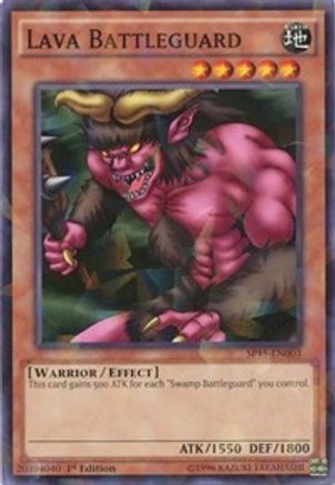 Image of Lava Battleguard (Shatterfoil) (SP15-EN003) - Star Pack ARC-V 1st Edition