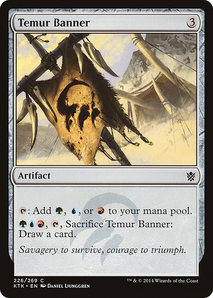 Image of Temur Banner (KTK-226) - Khans of Tarkir Foil