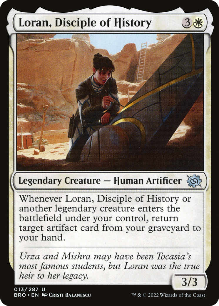 Image of Loran, Disciple of History (BRO-013) - The Brothers' War Foil