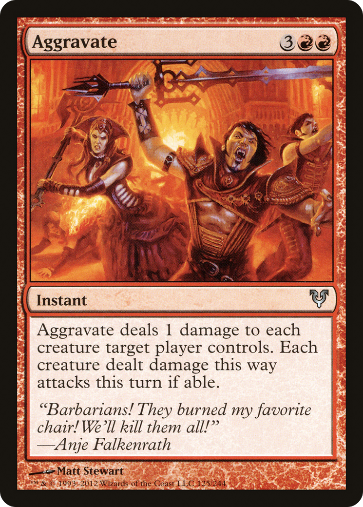 Image of Aggravate (AVR-125) - Avacyn Restored Foil
