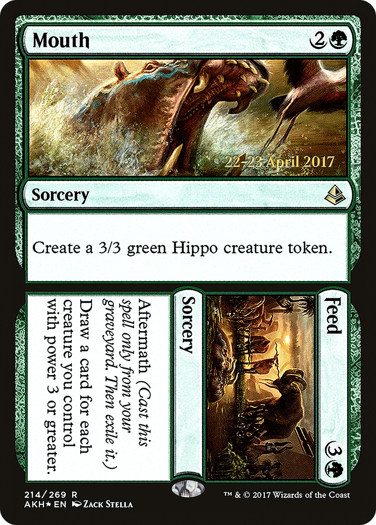 Image of Mouth // Feed (PRE-214S) - Amonkhet Promos Foil