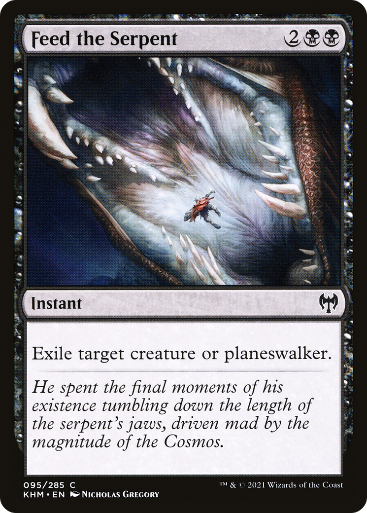 Image of Feed the Serpent (KHM-095) - Kaldheim Foil