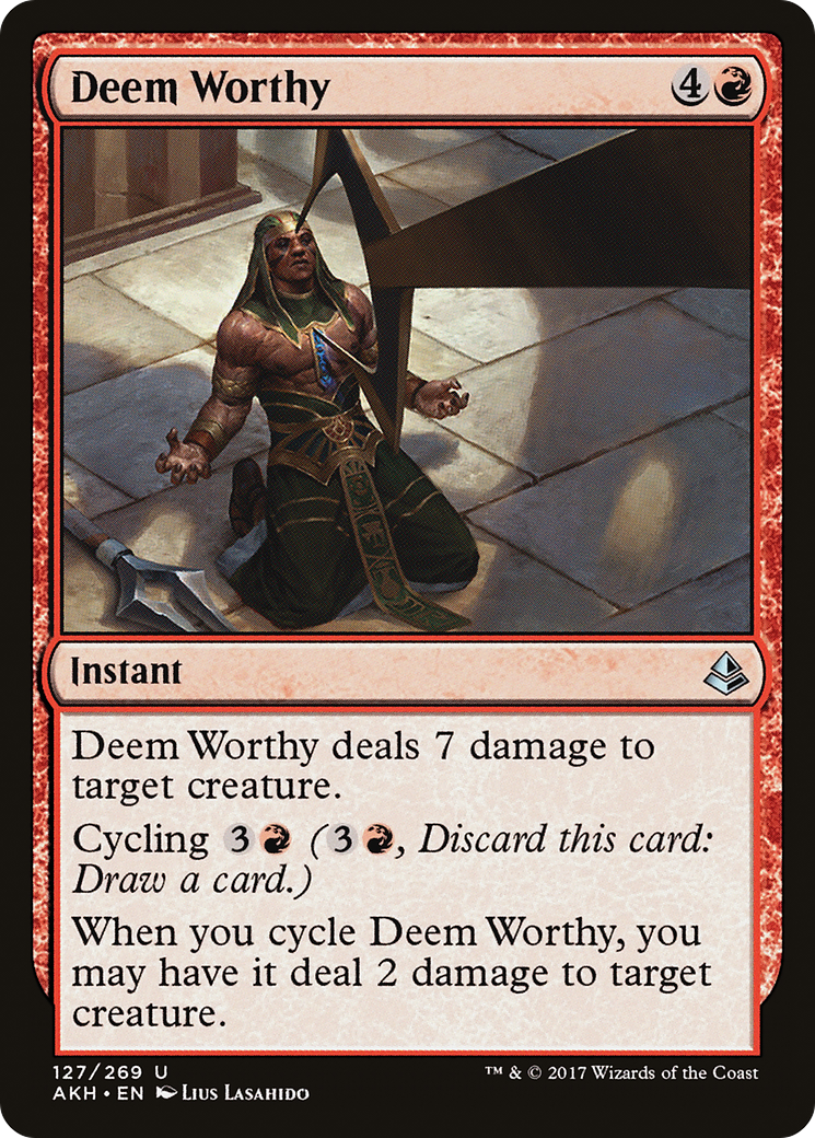 Image of Deem Worthy (AKH-127) - Amonkhet Foil