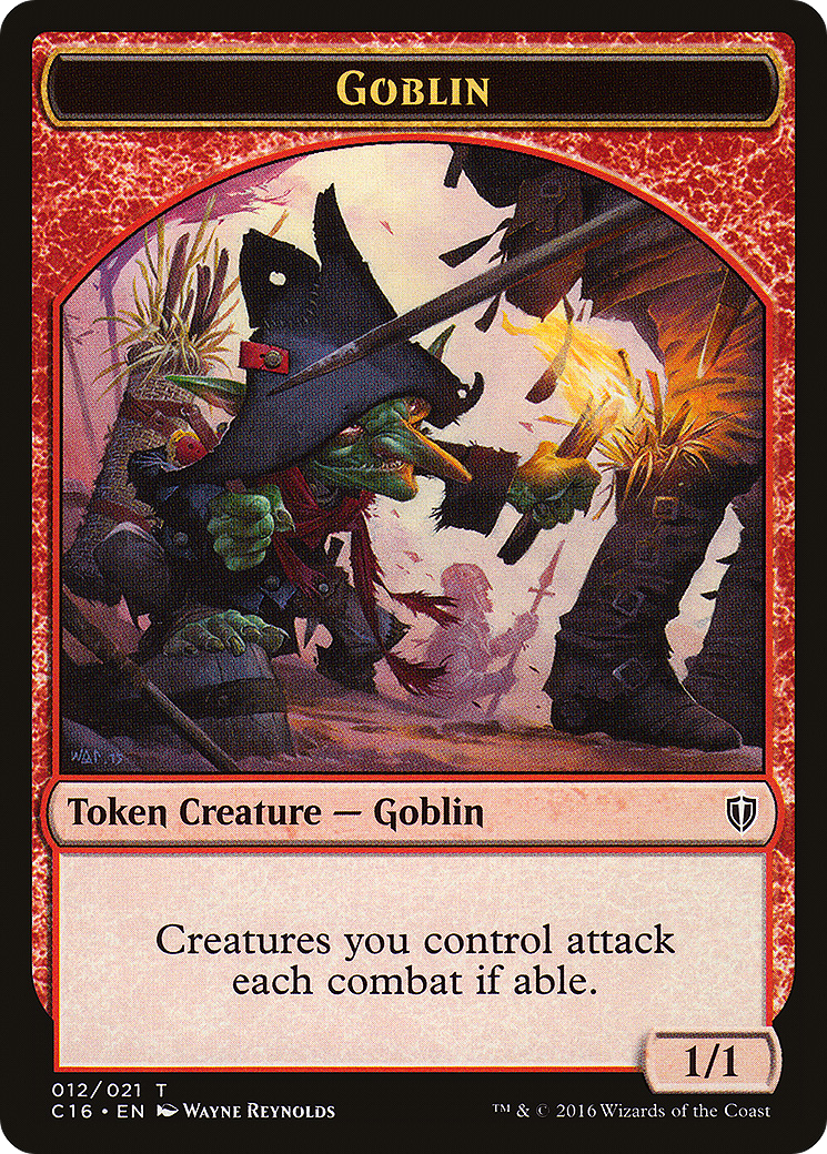 Image of Goblin // Zombie Double-Sided Token (C16-012) - Commander 2016 Tokens
