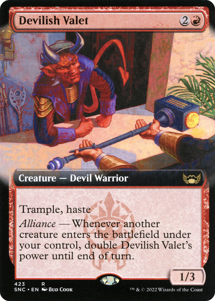 Image of Devilish Valet (Extended Art) (SNC-423) - Streets of New Capenna: (Extended Art)