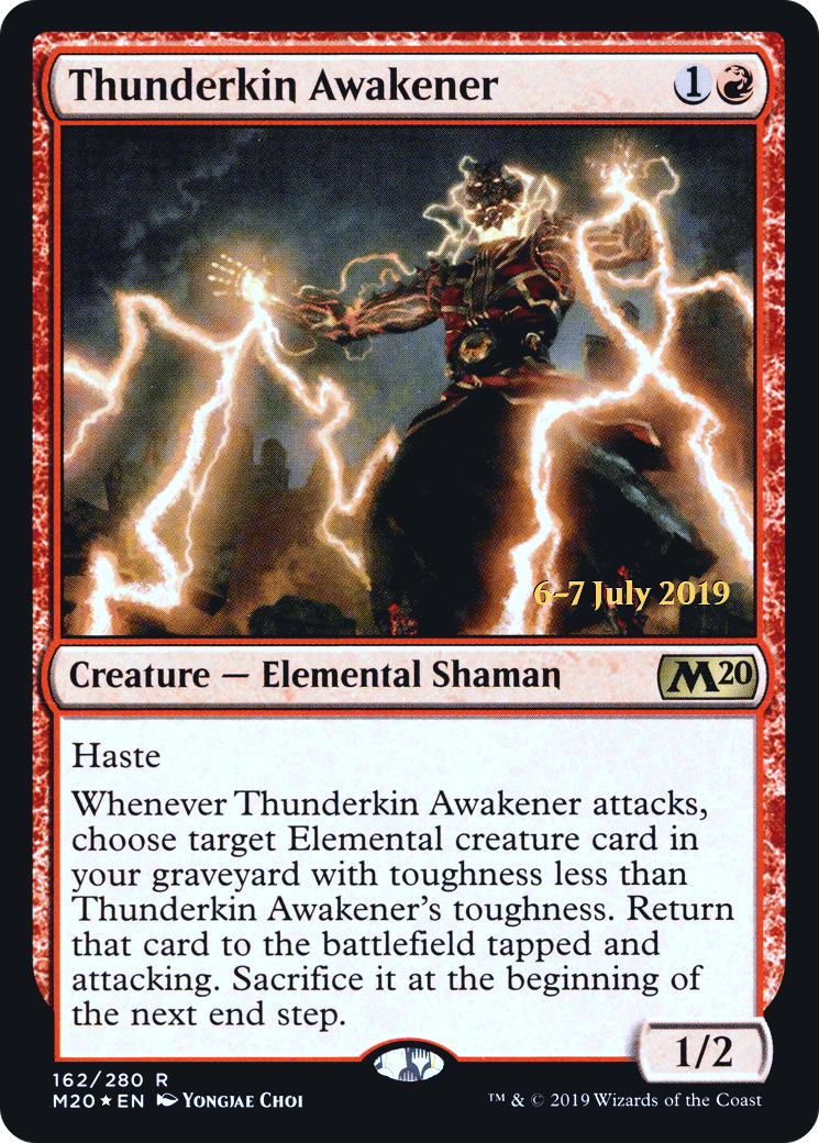 Image of Thunderkin Awakener (PRE-162S) - Core Set 2020 Promos Foil