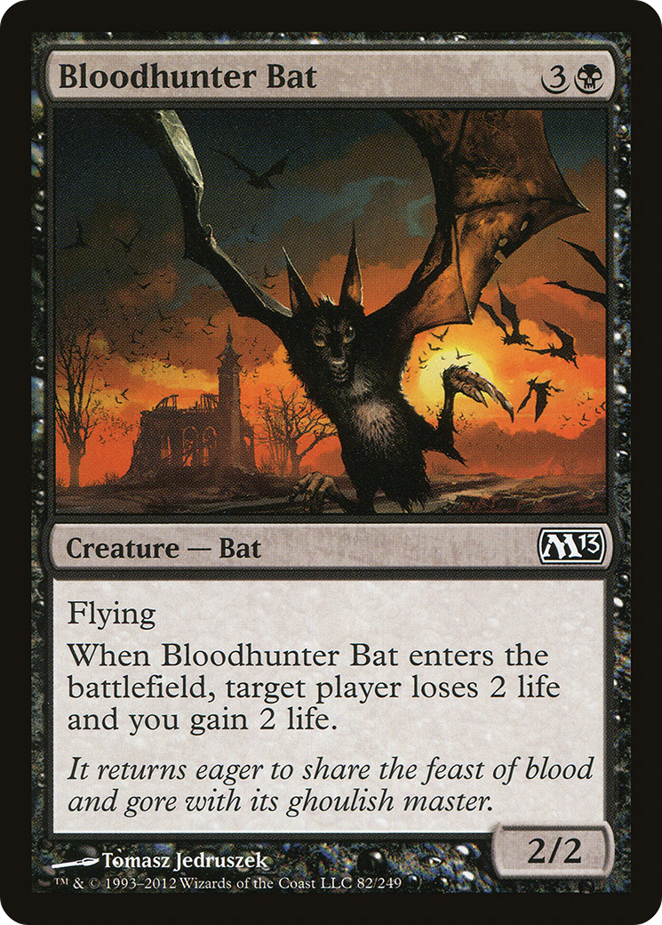 Image of Bloodhunter Bat (M13-082) - Magic 2013 Foil